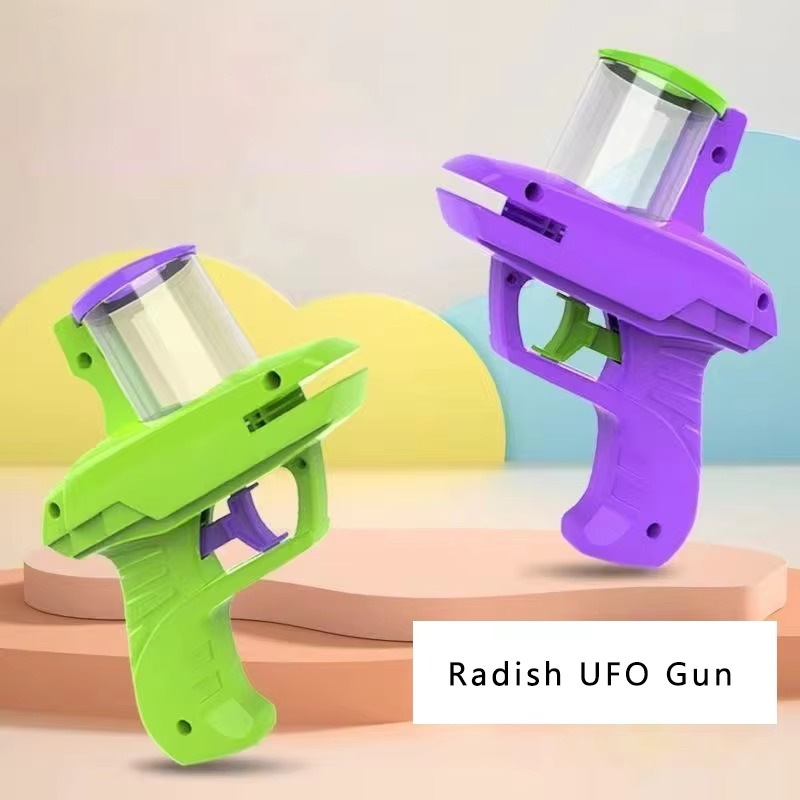 Foam Disc Launcher Gun Flying