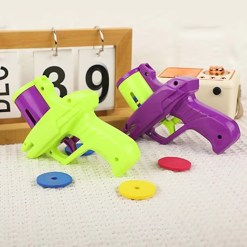 Foam Disc Launcher Gun Flying