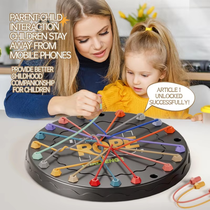 Knots Rope Untangling Table Logic Puzzle Board